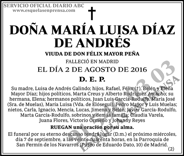 María Luisa Díaz de Andrés
